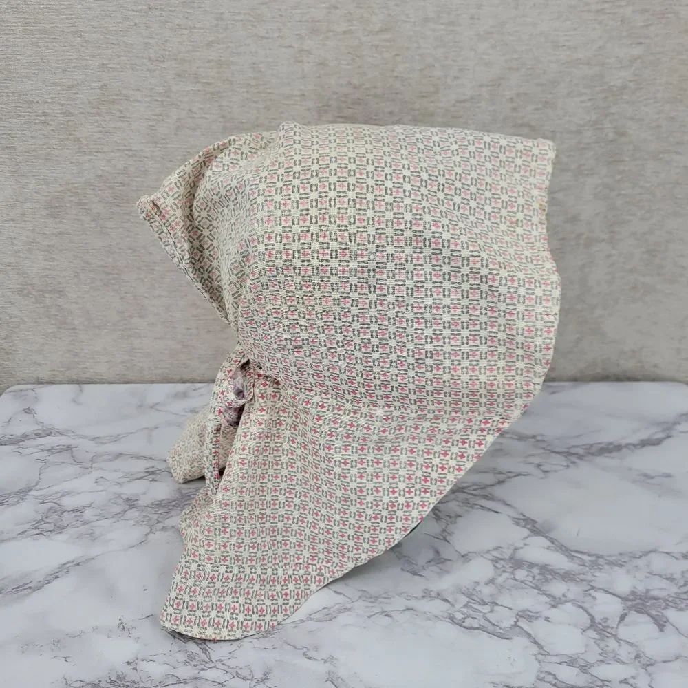 Great Depression Flour Feed Sack Sun Bonnnet Patchwork Vintage Antique Prarie
